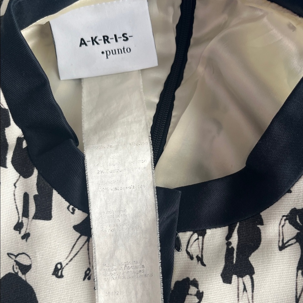 Akris Punto People Watching A-Line Sleeveless Mini dress Size 4 - Picture 13 of 14